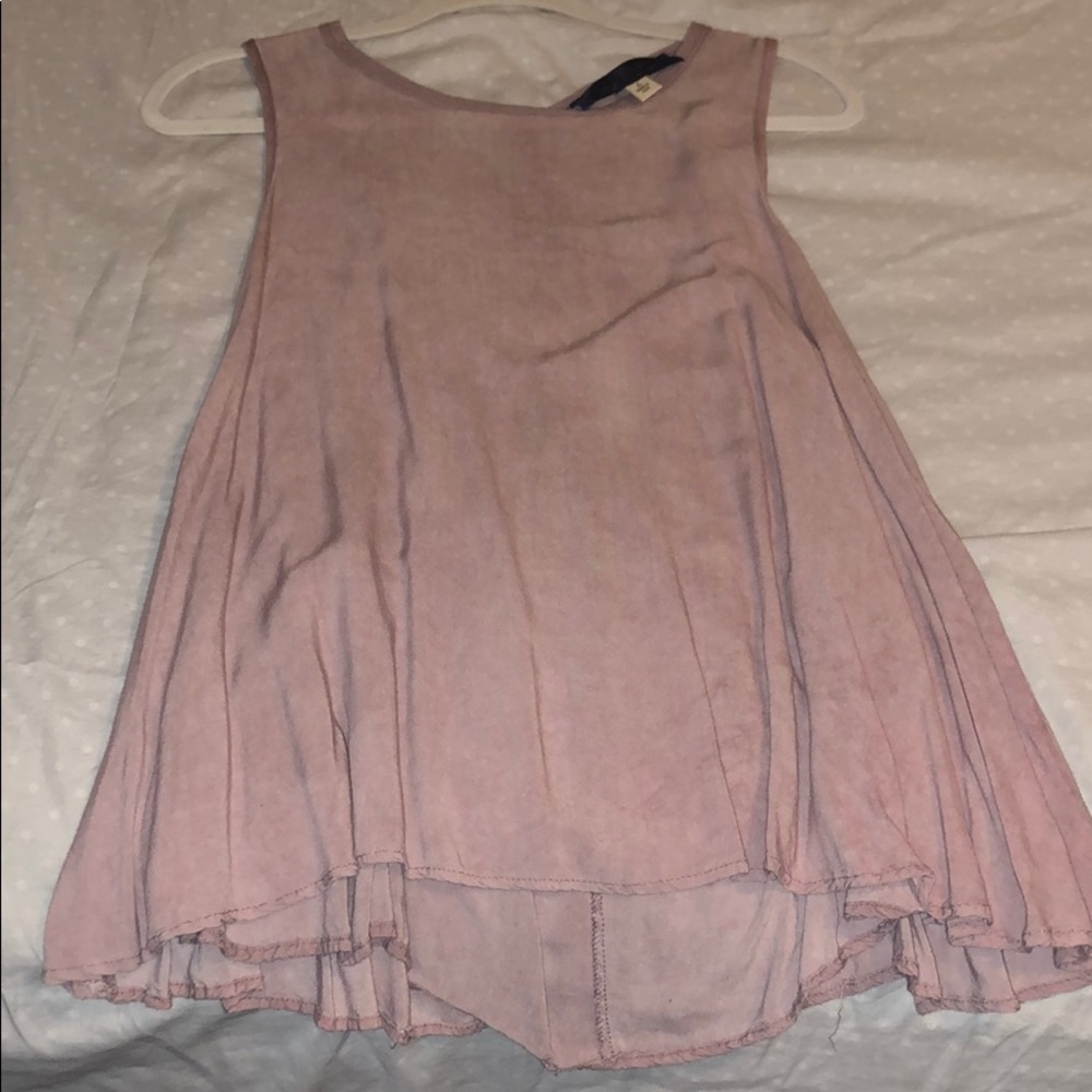Blush pink tank top blouse